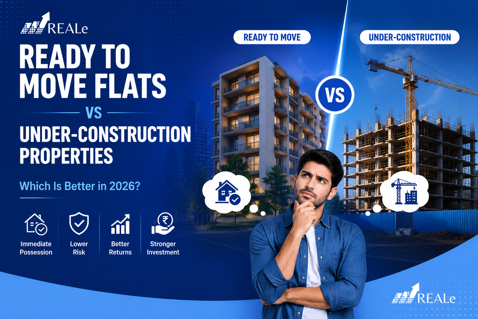 Ready to Move Flats vs. Under Construction Properties | REALe ERP